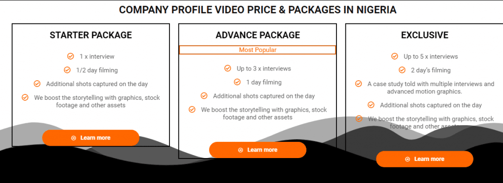 video production prices in nigeria